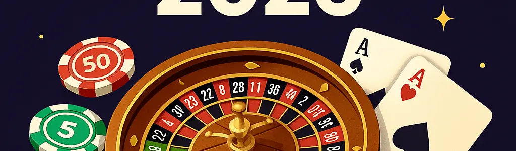 Online Casino Trends for 2026 poster featuring the OnlineCasinoHunters logo, casino chips, and roulette wheel with futuristic visuals.