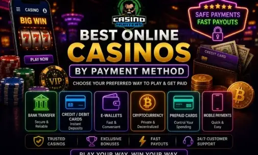 Best Online Casinos by Payment Method